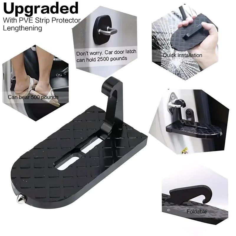 Aluminum Alloy Car Roof Rack Step, Durable Car Roof Rack Step, Universal Car Exterior Accessories for SUV, Pickup, Truck