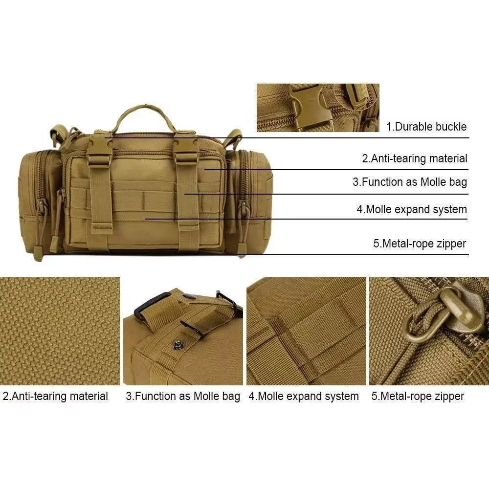 LionHeart Large Size Waist Pack/Bag for Everyday Use, Camping, Hiking, Hunting, Tactical Backpack