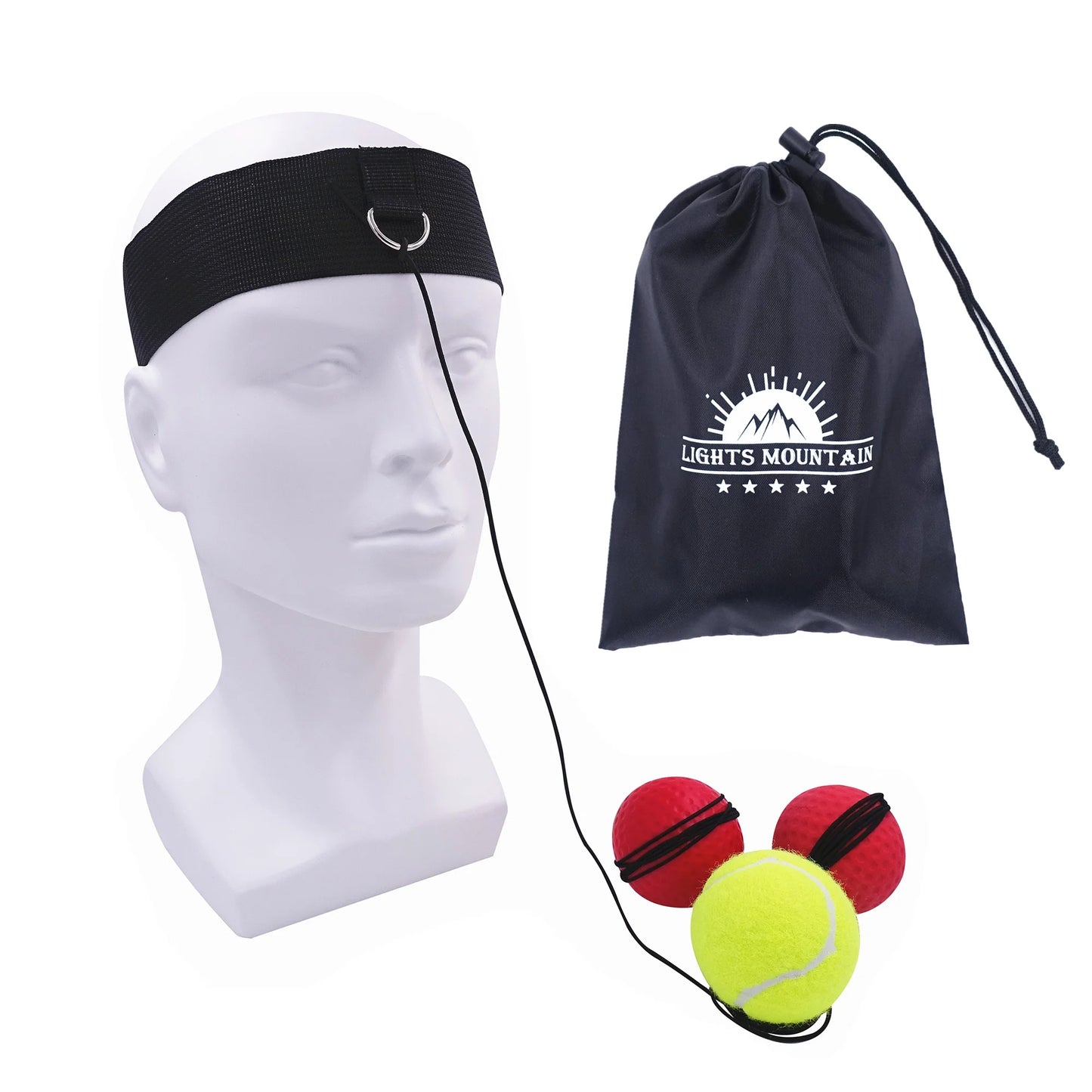 Lionheart Reflex Boxing 3-Ball Set – Adjustable Level Training Kit for Speed, Agility & Precision