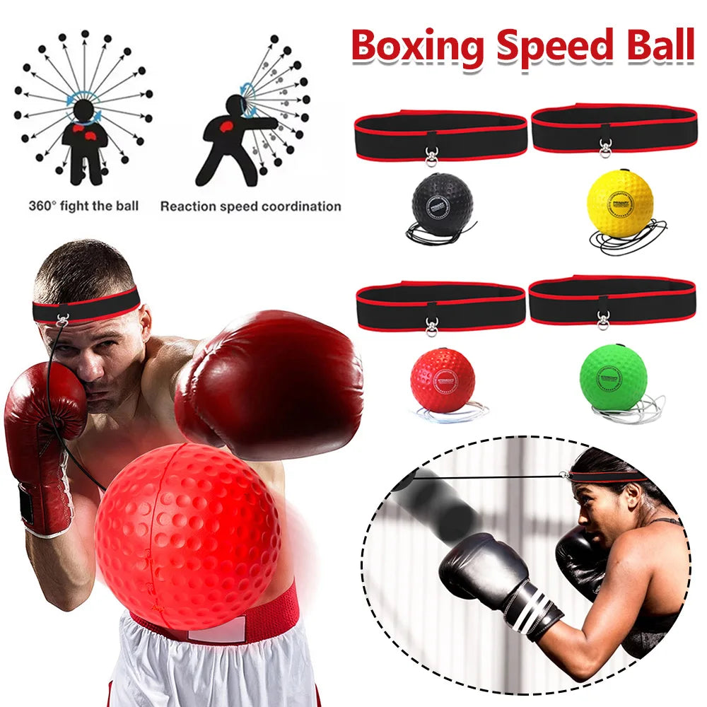 Lionheart Reflex Boxing Ball Set – Adjustable 3-Level Training Kit for Speed, Agility & Precision