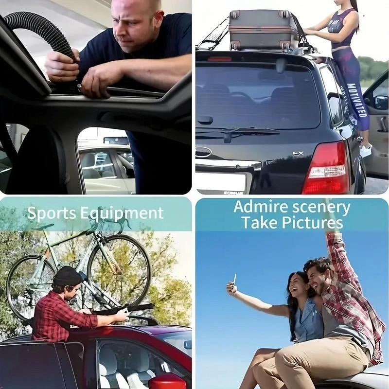 Aluminum Alloy Car Roof Rack Step, Durable Car Roof Rack Step, Universal Car Exterior Accessories for SUV, Pickup, Truck