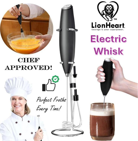 Electric Handheld Milk Frother & Beverage Blender – Portable Kitchen Gadget for Coffee & More (Batteries Not included 2AA)