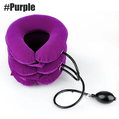 Cervical Neck Pillow & Traction Device for Alleviating Chronic Neck and Shoulder Pain