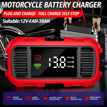 LionHeart 12V 2A Fully Automatic Battery Charger & Maintainer with Digital Display | For Cars, Motorcycles, Jet Skis & More