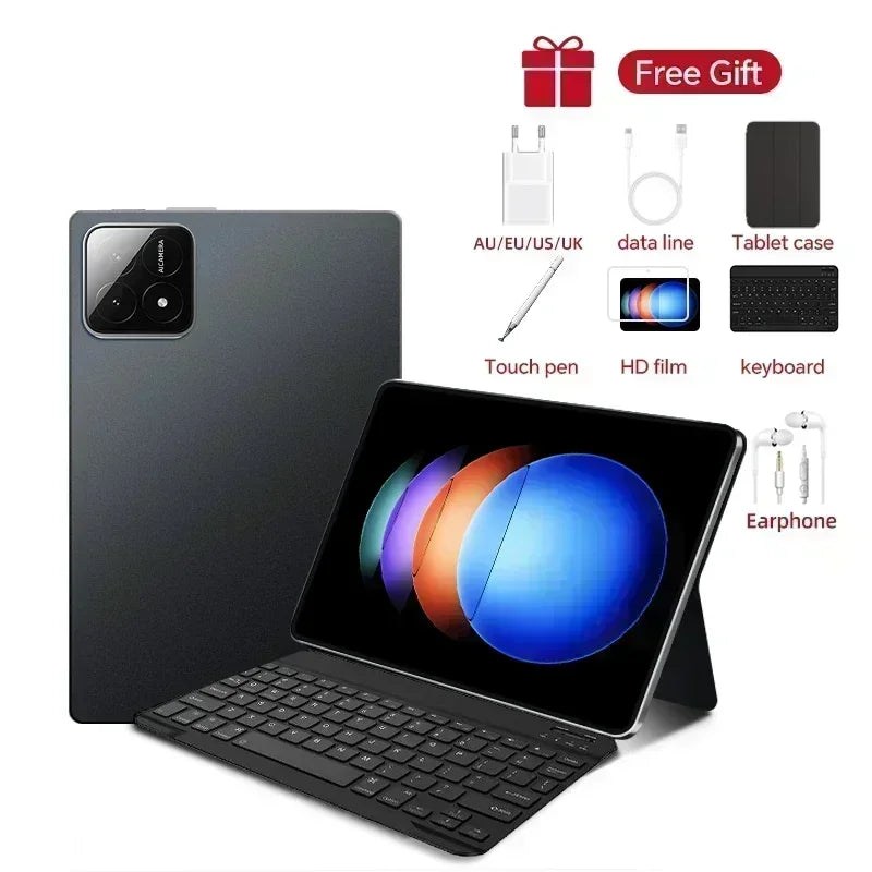 2025 New Global Edition Tablet PC Pad 7S Pro – Snapdragon 8Gen2, Android 14 HD 4K, 22GB + 2TB Memory, Dual SIM 5G WiFi, Advanced Cameras, Long Battery Life