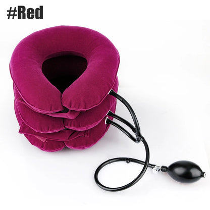 Cervical Neck Pillow & Traction Device for Alleviating Chronic Neck and Shoulder Pain