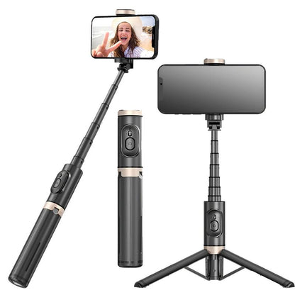 LionHeart 28" Lightweight Selfie Stick Tripod with Wireless Remote, Extendable Phone Stand for iPhone & Android