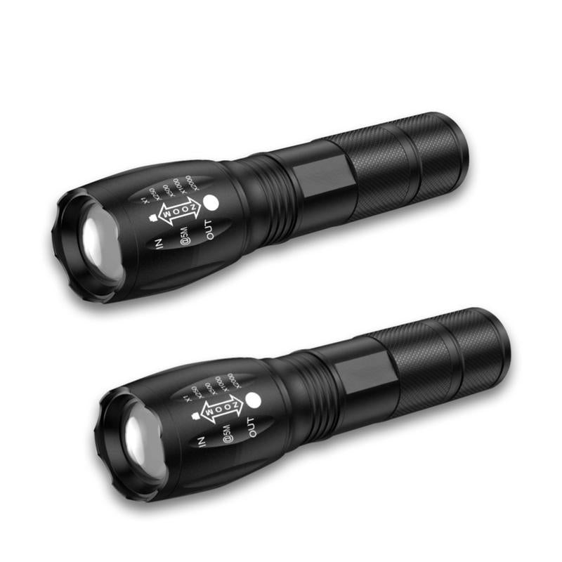 LionHeart 2-Pack Tactical 1000 Lumen LED Flashlight with 5 Modes, IPX5 Zoomable, Great for Camping, Vehicle, Outdoor Use, and Watching Out for Things That go "BUMP" in the Night