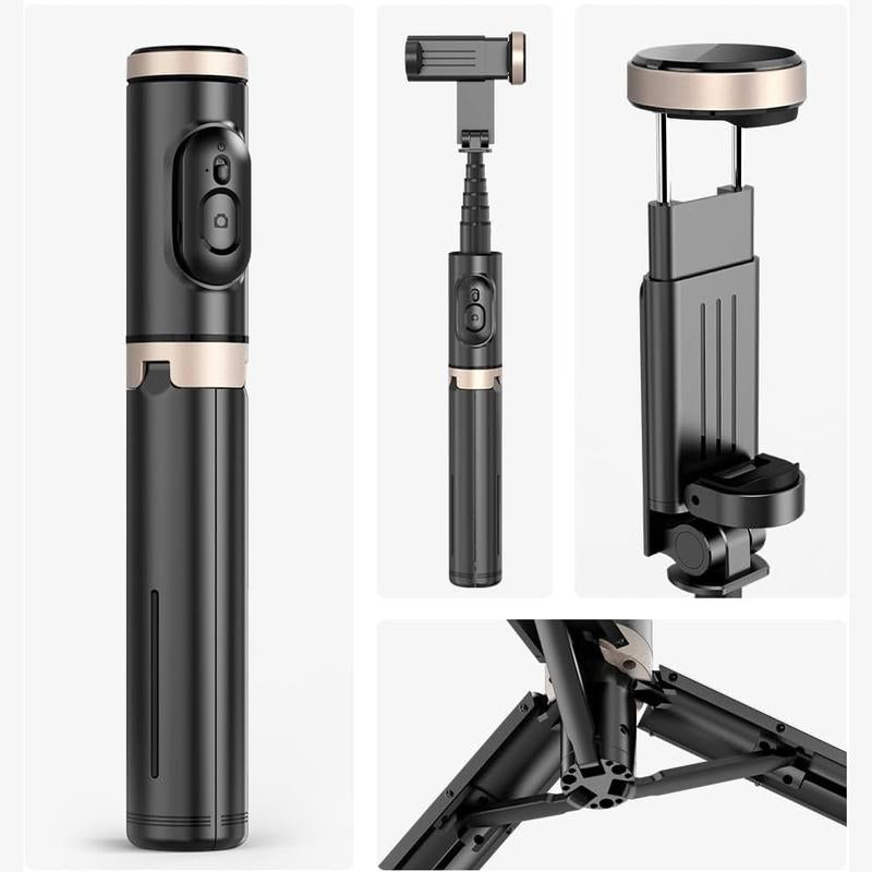 LionHeart 28" Lightweight Selfie Stick Tripod with Wireless Remote, Extendable Phone Stand for iPhone & Android