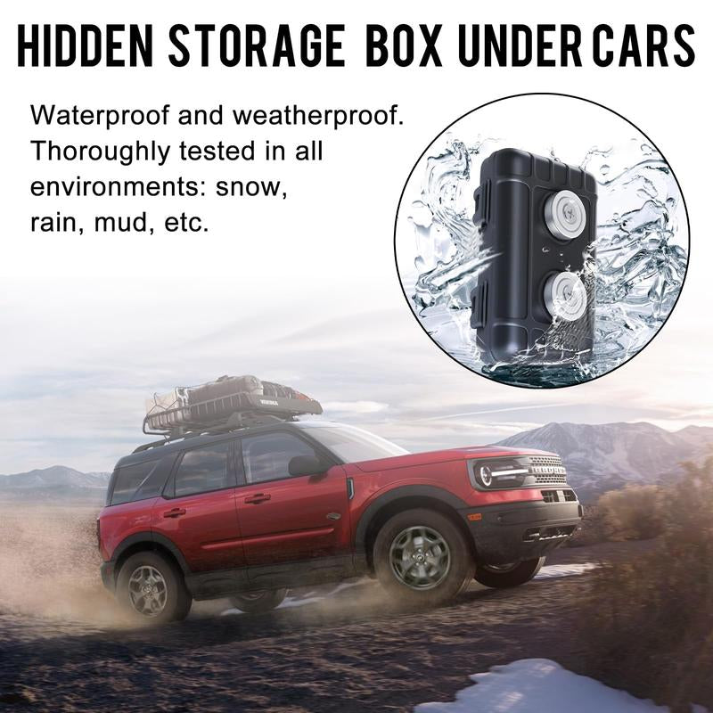 LionHeart Weatherproof Magnetic Key & GPS Tracker Case – Durable Hide-a-Key Box with Strong Twin Magnets