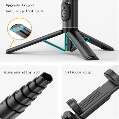 LionHeart 28" Lightweight Selfie Stick Tripod with Wireless Remote, Extendable Phone Stand for iPhone & Android