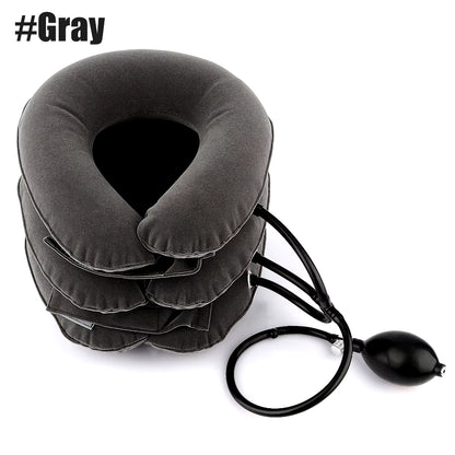 Cervical Neck Pillow & Traction Device for Alleviating Chronic Neck and Shoulder Pain