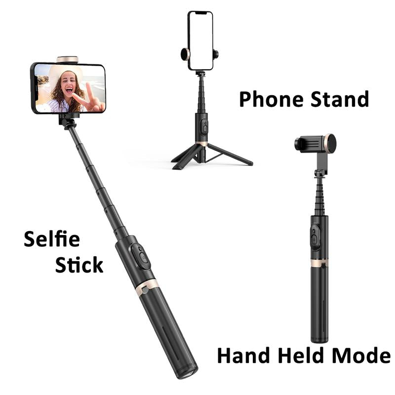 LionHeart 28" Lightweight Selfie Stick Tripod with Wireless Remote, Extendable Phone Stand for iPhone & Android