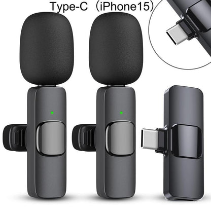 2 Pack Professional Wireless Mini Microphone for iPhone, iPad, iPhone 15, iOS, and Android Devices – Perfect for Video Recording, Vlogging, and Live Streaming